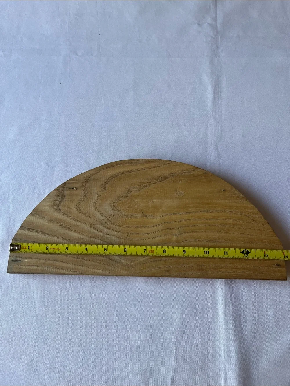 Vintage Wooden Marquetry Wall Plaque Half Moon Door Topper Mountaineer Sunset